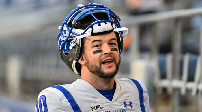 A.J. McCarron won league MVP for the St. Louis Battlehawks in 2023.